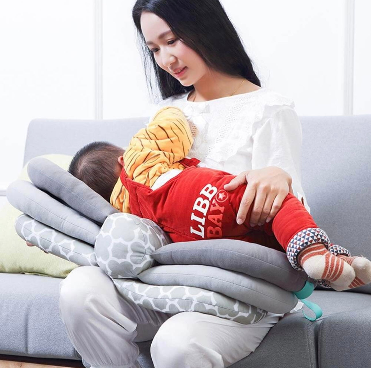3-in-1 Adjustable Nursing Feeding Pillow